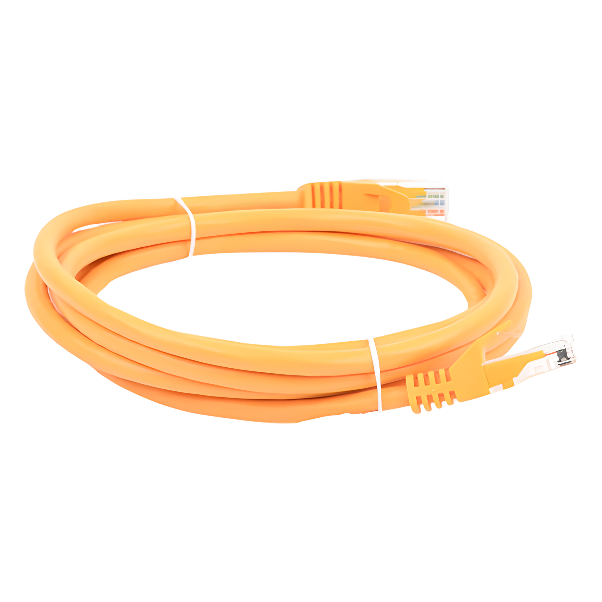 Cable de Parcheo UTP Cat6 / 2 Metros (6.56 Pies) / Amarillo / 10 Gbps / RJ45