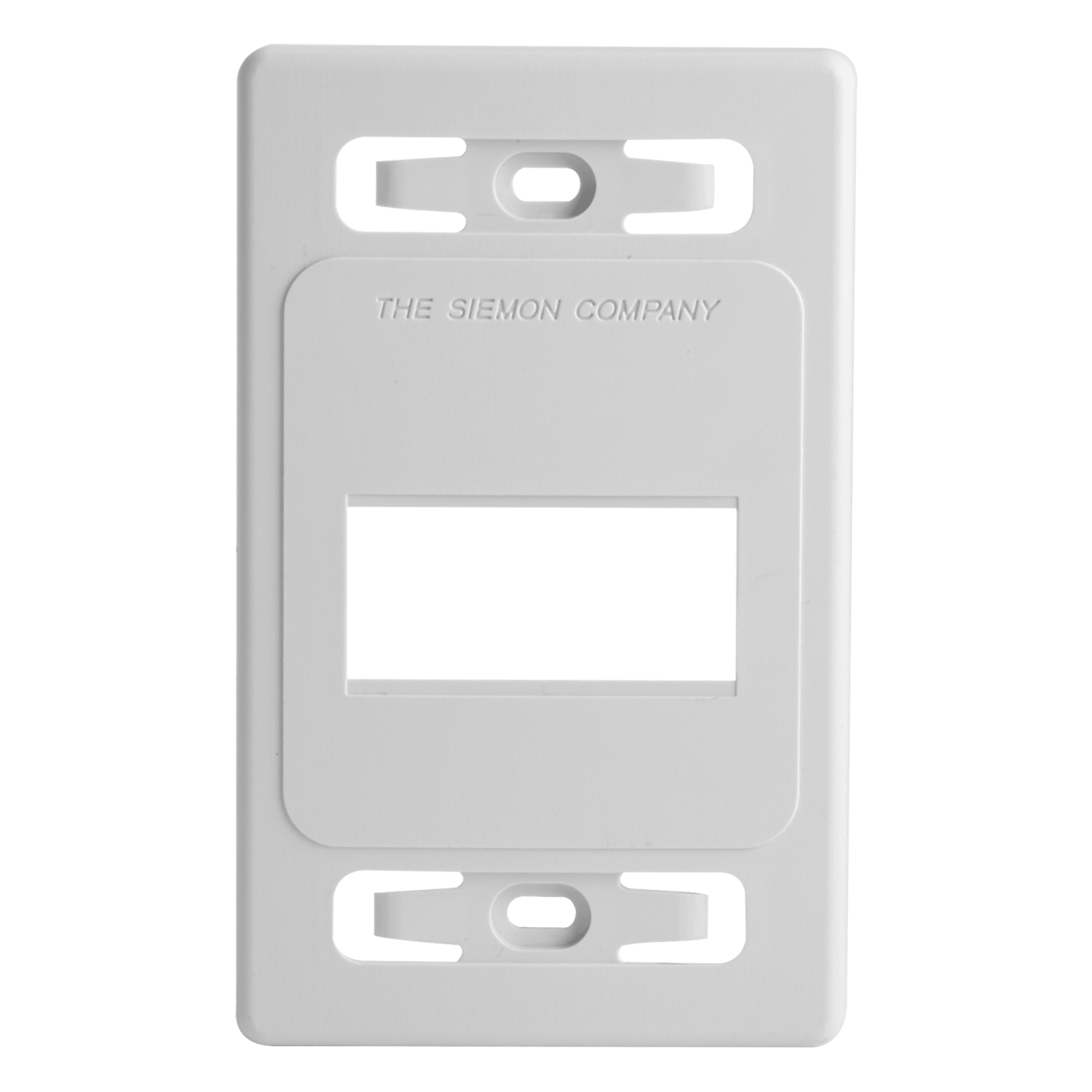 Placa de Pared Modular MAX, de 3 Salidas, Color Blanco, Versión Bulk (Sin Empaque Individual) — SIEMON · SKU MX-FP-S-03-02B