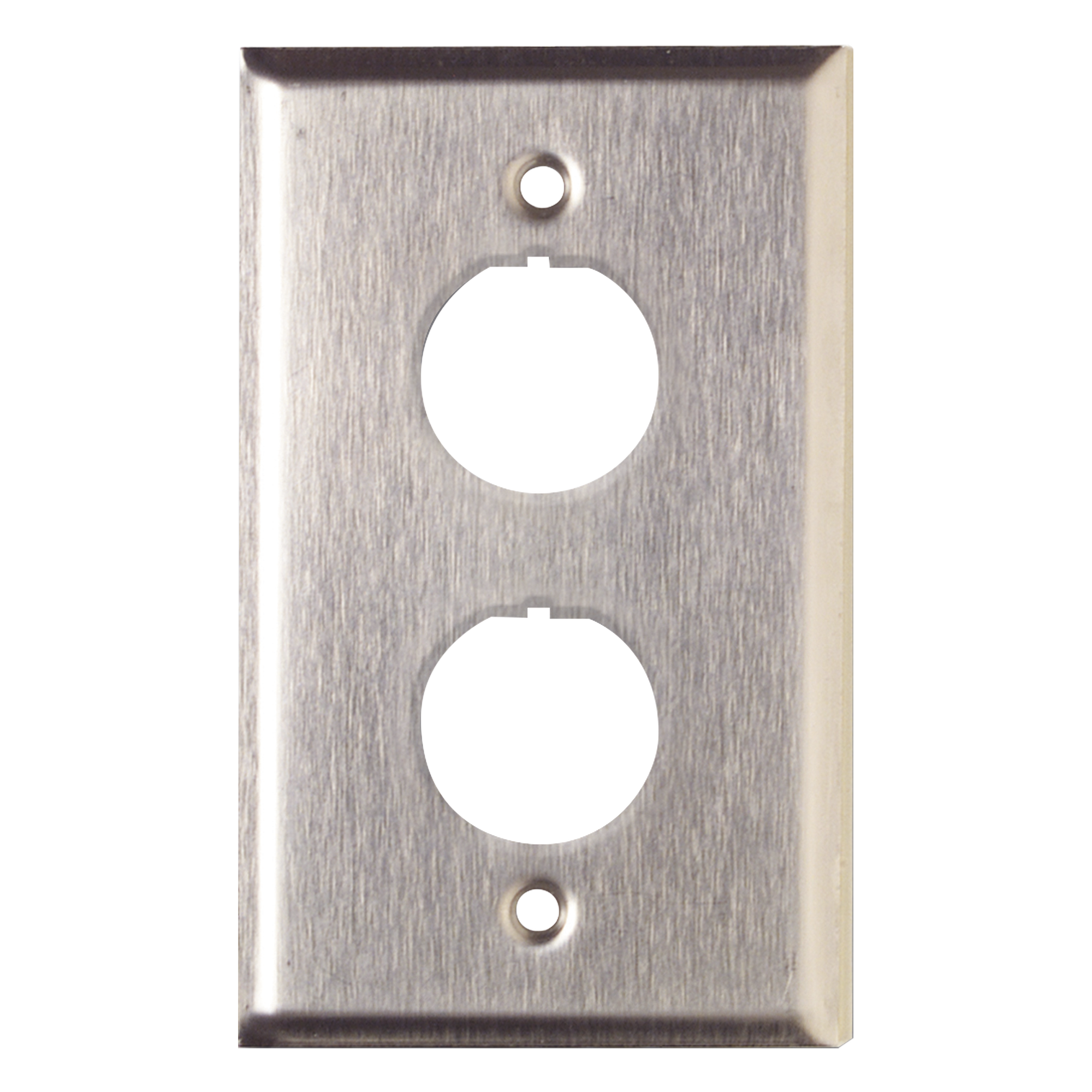 Placa de Pared Reforzada, de Acero Inoxidable, Para Uso Industrial, de 2 Puertos — SIEMON · SKU XFP-S-02-SS