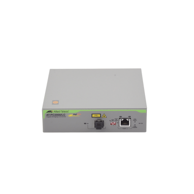 Convertidor de medios Gigabit Ethernet PoE+ a fibra óptica, conector LC, multimodo (MMF), distancia hasta 550 m
