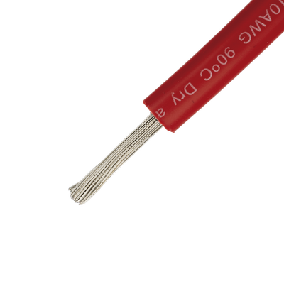 Cable Fotovoltaico Rojo / 16 mm² ( 6 AWG) / Material COBRE / 2000V / Rollo de 50 m