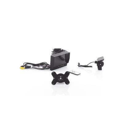 Sistema de Cámara de Reversa Alámbrico / Monitor LCD 7 Pulgadas Full HD / Cámara IR CMOS 18 LEDs / Ángulo de Visión 120° / IP69K / 12/24 VCC / Cable 20 m (65.6 ft)