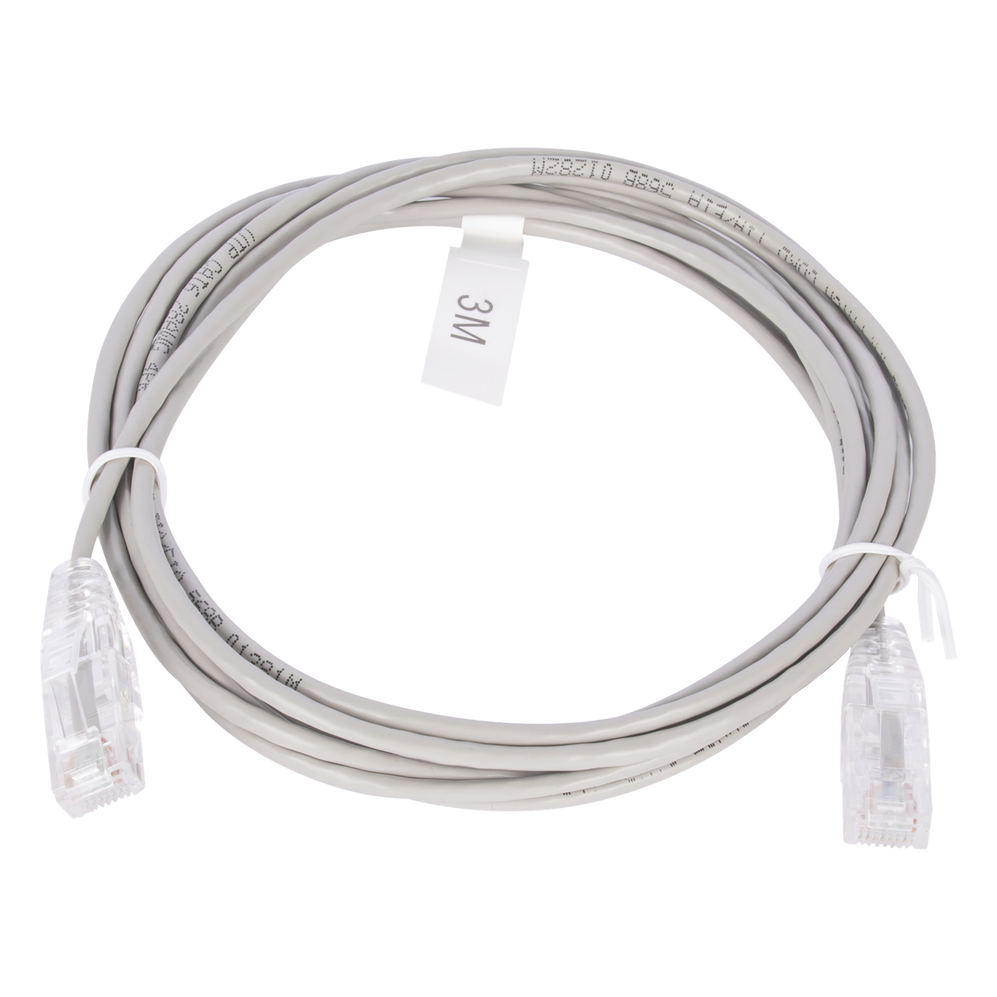 Cable de Parcheo Slim UTP Cat6 - 3 Metros (9.84 Pies) Gris Diámetro Reducido (28 AWG) — LINKEDPRO BY EPCOM · SKU LP-UT6-300-GY28