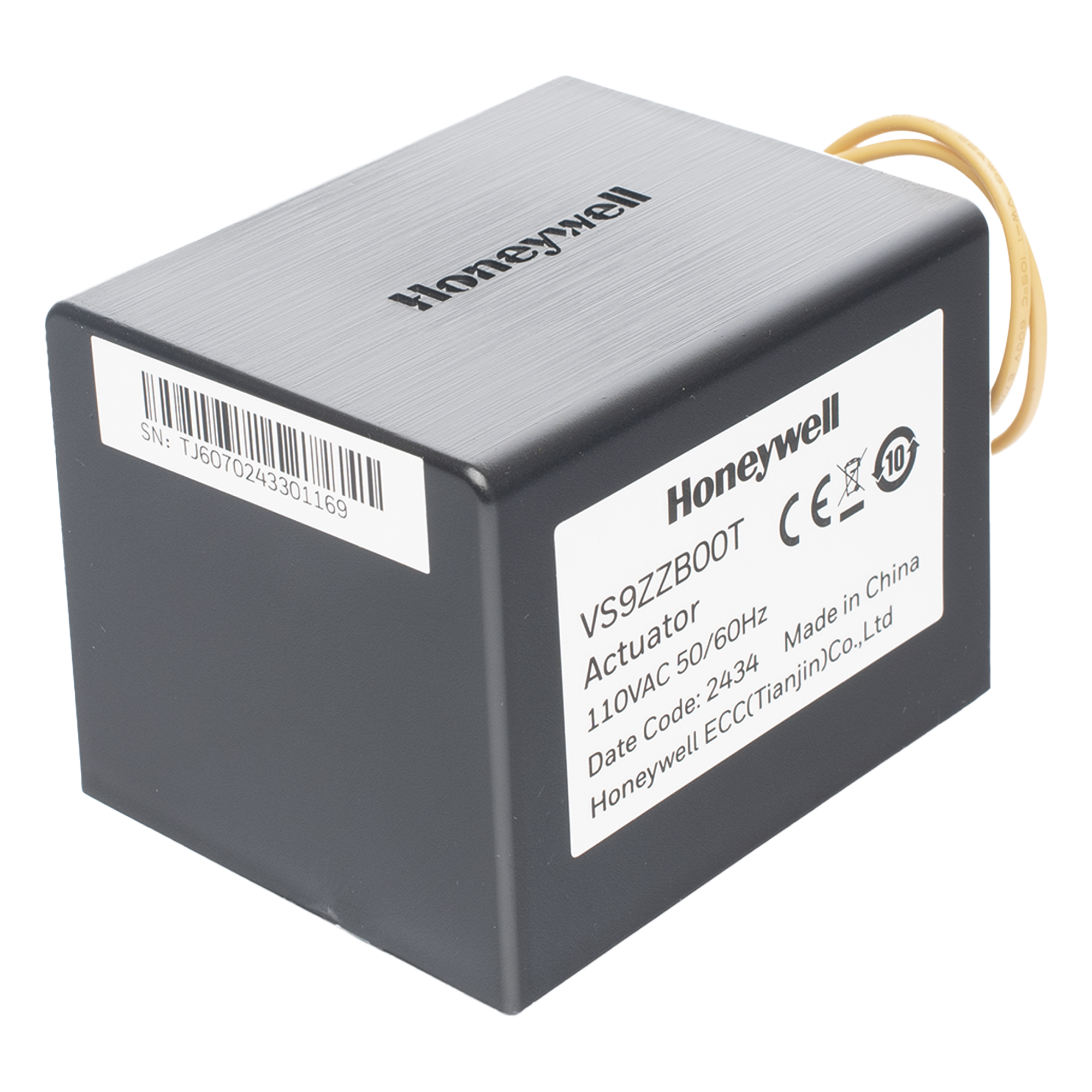 Válvula de control eléctrica de 3 vías para fancoil, retorno por resorte, normalmente cerrada, 110 V CA, conexión NPT — HONEYWELL BMS · SKU VS9ZZB00T