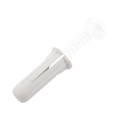 Taquete blanco 3/16" para tornillo 8mm x 3/4" (100pzs) (1101-01100) 