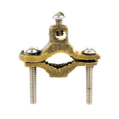 Conector Tubo a Cable / Bronce 100% / Tubo hasta 1 1/4 in / Cable 4 AWG / Aterrizaje Torres TZ / Sin Soldadura