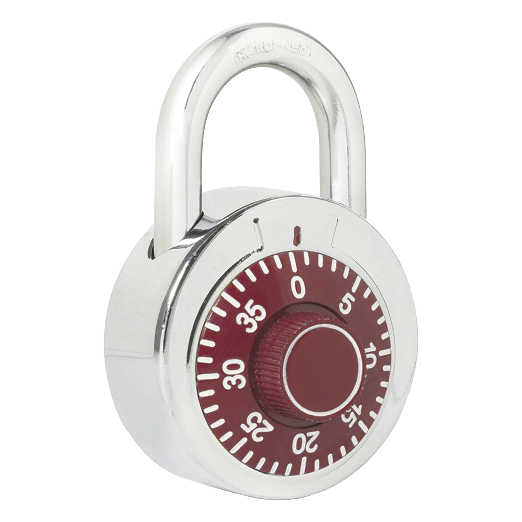Candado de Combinación / Medida 50 mm/ Nivel de Seguridad 3 / Combinación de Disco / Color Rojo. — LOCK · SKU SYS-L26-S50-RJB