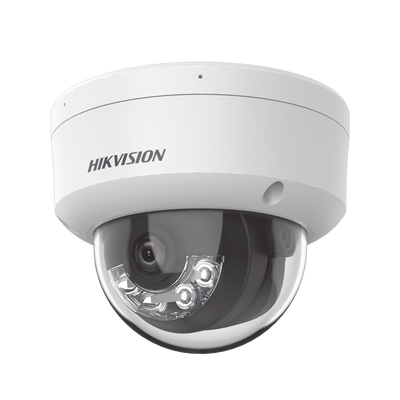 [Dual Light + 2 Micrófonos Integrados] Domo IP 8 Megapixel (4K) / Lente 2.8 mm / 30 mts Luz Blanca + 30 mts IR / ACUSENSE / Exterior IP67 / IK10 / WDR 120 dB / PoE / ONVIF / Micro SD / Metal / ACUSEEK