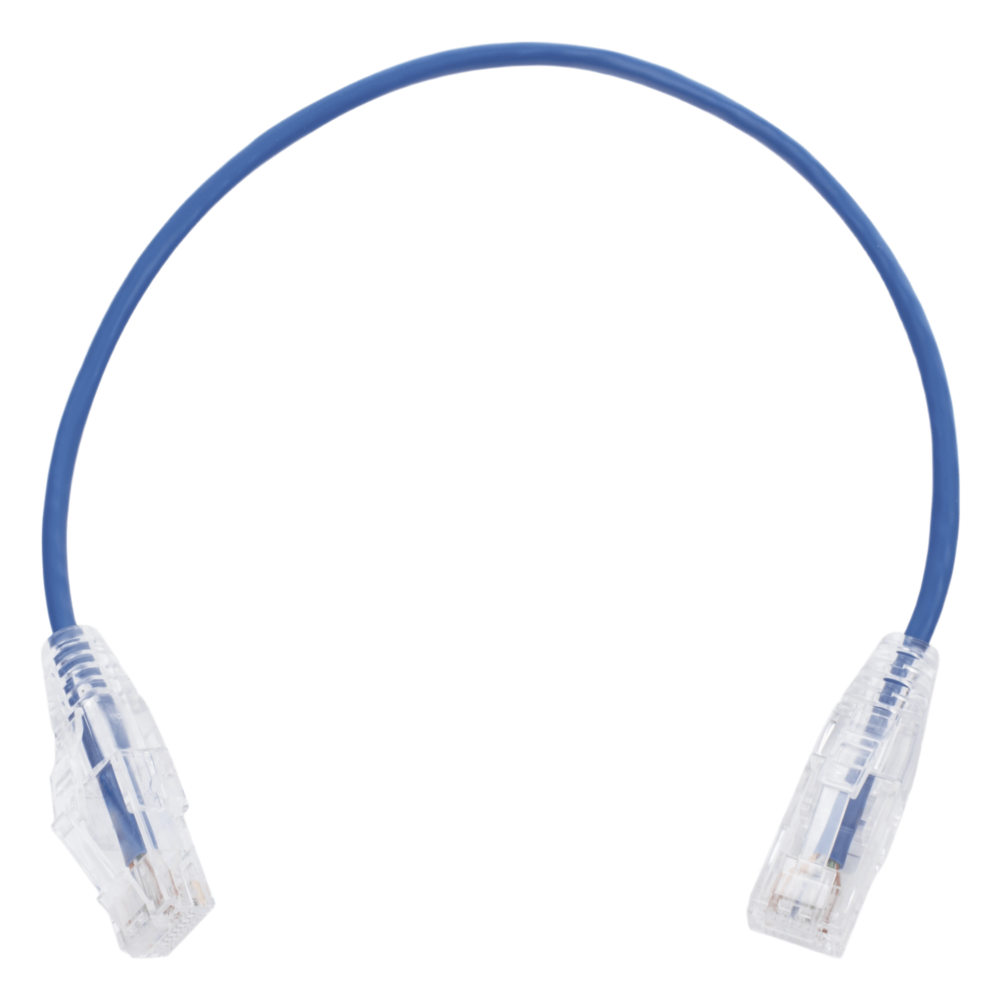 Cable de Parcheo Slim UTP Cat6 - 30 cm (11.81 Pulgadas) Azul Diámetro Reducido (28 AWG) — LINKEDPRO BY EPCOM · SKU LP-UT6-030-BU28