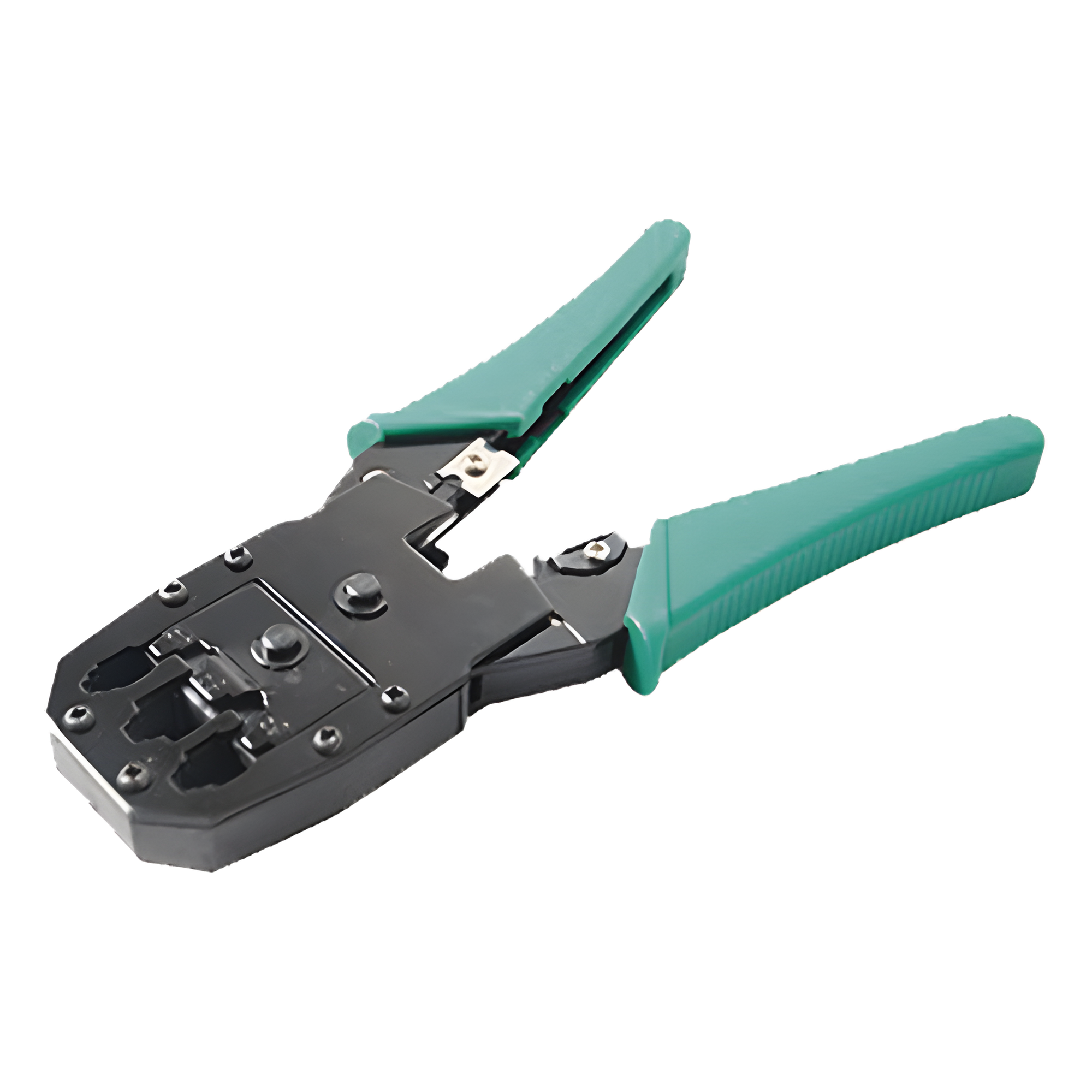 Pinzas Ponchadoras / RJ11-RJ12-RJ45 / Cat5e-Cat6-Cat6a / 4-6-8 Conductores / Corte y Pelado Integrados — EPCOM POWERLINE · SKU SYSRJ45CT