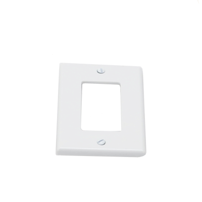 Tapa para Contacto Rectangular Color Blanco.