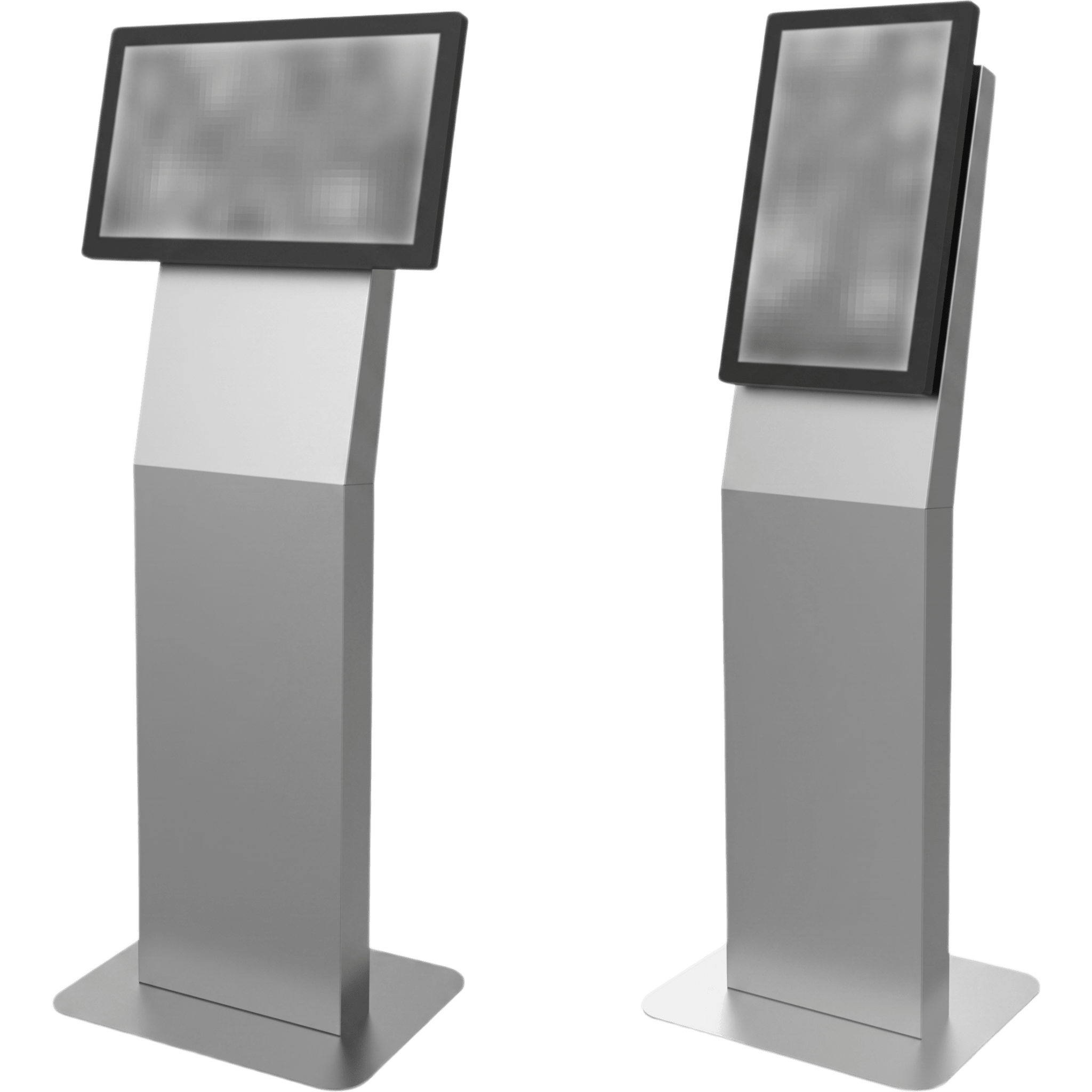 Montaje tipo Kiosko Para Pantallas Indoor Peerless-AV / Base Rectangular / Puertas con Seguridad / Gestión Interna de Cables / Compatible con formato VESA 100x100 a 200x200 (pantalla no incluida)  — PEERLESS · SKU KIP522-S