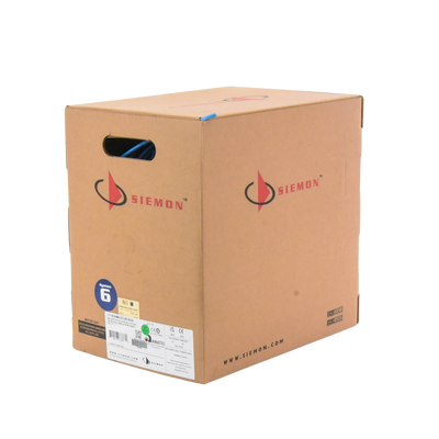 Bobina de Cable UTP Reelex, de 4 Pares, Alto Desempeño Cat6, PVC (CM), Color Azul, 23 AWG, 305 Metros (1000 Pies)