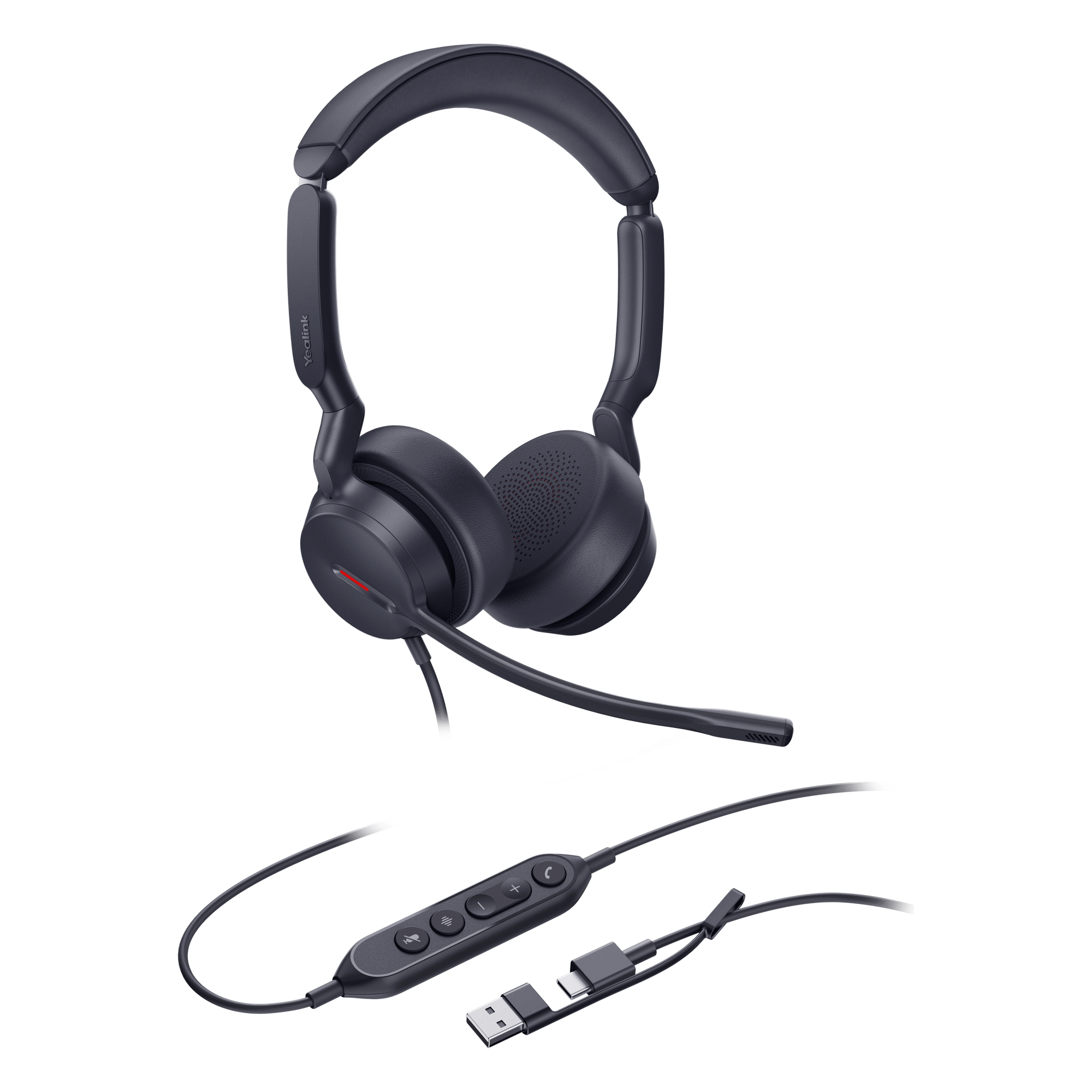 Diadema Alámbrica UH44 Dual UC de Yealink con Conectividad USB-C/A y Amplia Compatibilidad  — YEALINK · SKU UH44-DUAL-UC-USB-C/A