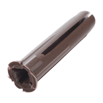 Paquete de 10 taquetes café 1 3/4" y 10 tornillos 10mm x 1 3/4" (1104-05002)