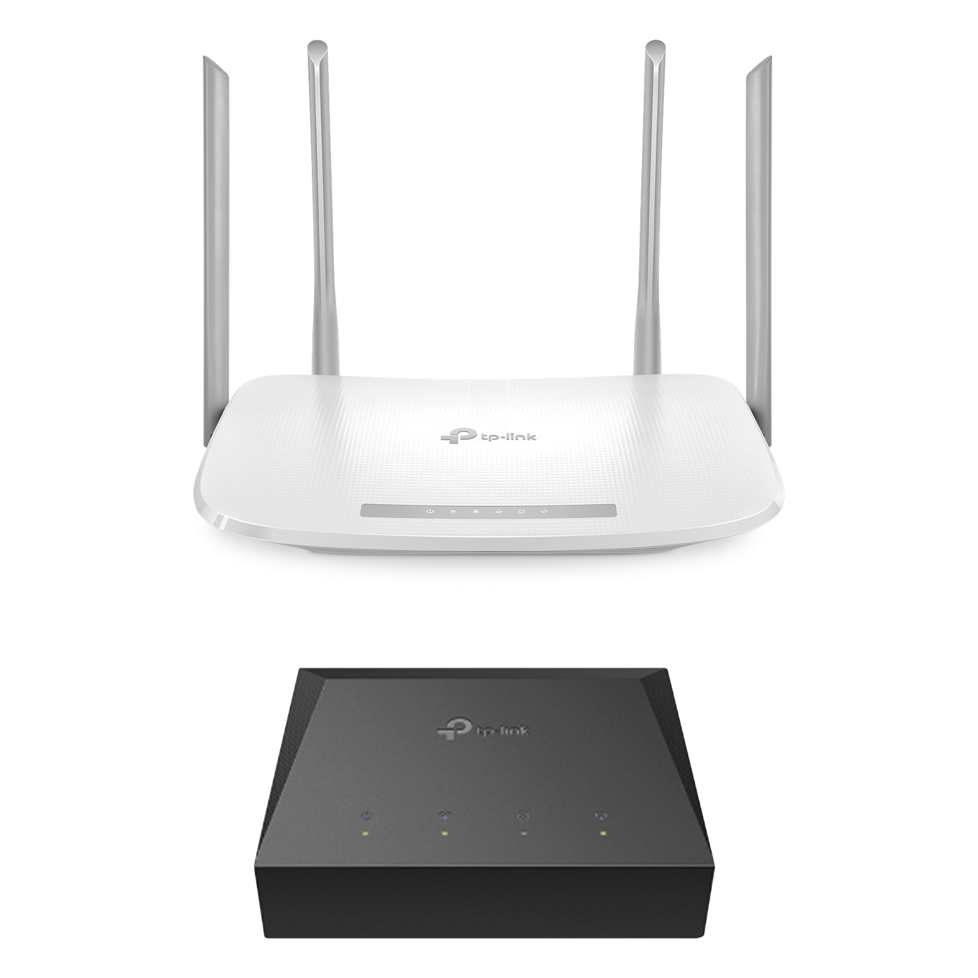 Kit de ONU Gigabit XZ000G3 con Router Router Inalámbrico ISP doble banda AC, Hasta 1167 Mbps, 4 antenas externas omnidireccional, Puertos Gigabit — TP-LINK · SKU KITONU-EC220G5