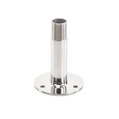 Montaje Recto de Acero Inoxidable / de 4 pulgadas de Alto y 3 de Base / Rosca 1-1/4