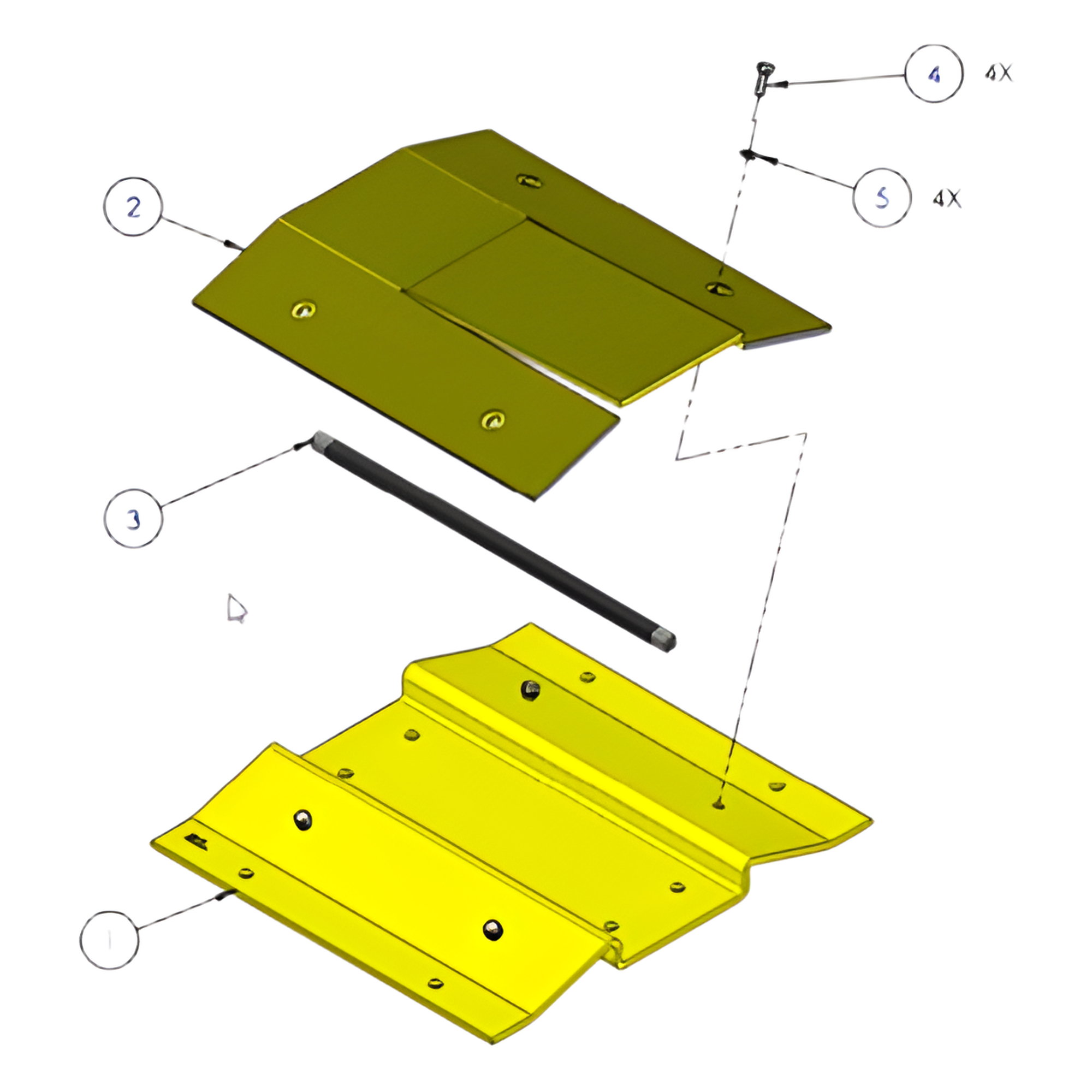 Sección libre de picos para barreras DKS 1603-180 y 1603-380 / Agregue un paso seguro para motocicletas o bicicletas — DKS DOORKING · SKU 1603-170