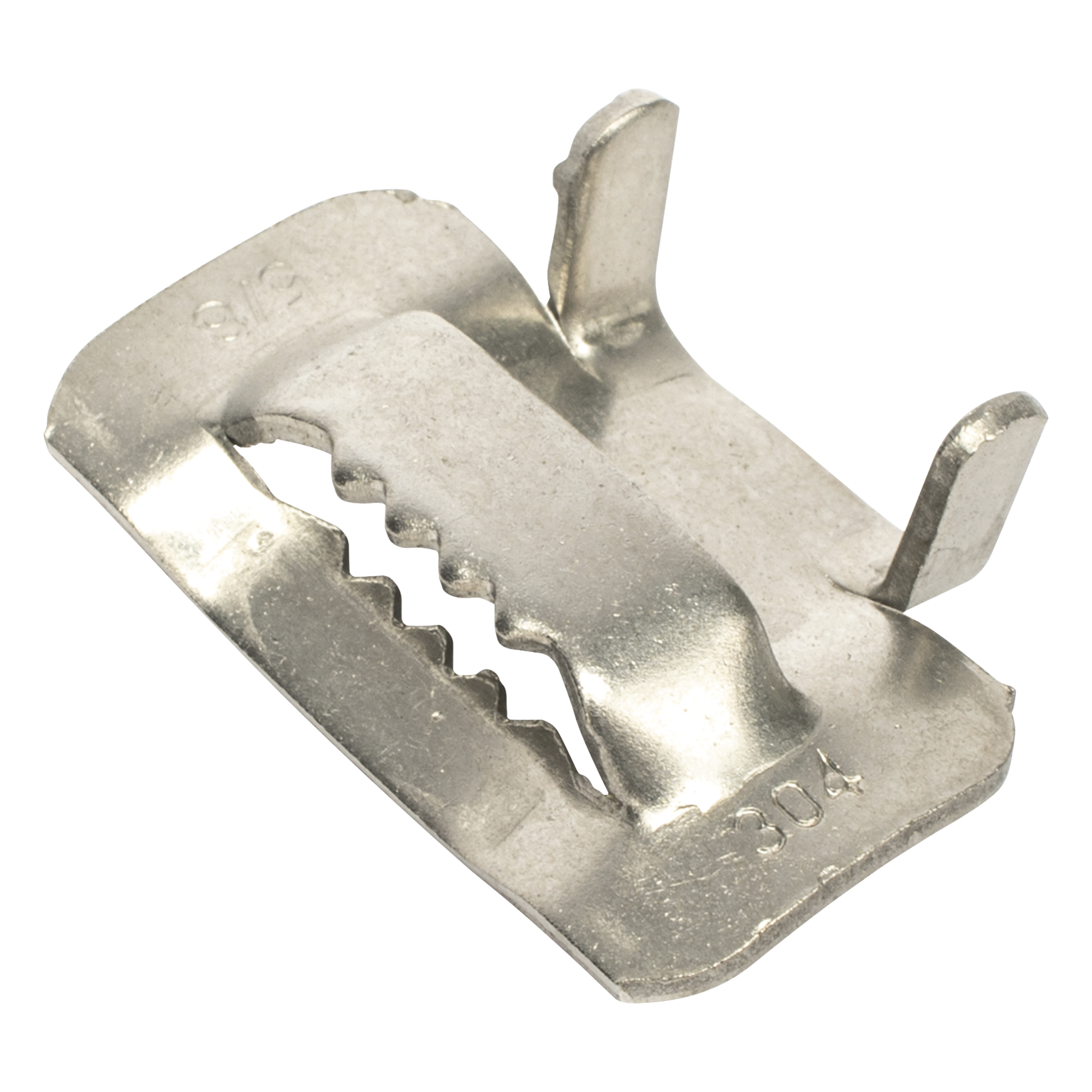 Hebilla de Acero Inoxidable / Tipo T / 5/8" / 100 Piezas / Compatible ADSS y Mini-ADSS — LINKEDPRO BY EPCOM · SKU LP-SSBT-58