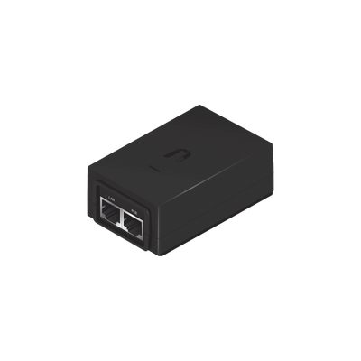 Adaptador PoE Ubiquiti de 48 VDC, 0.5 A, Fast Ethernet (10/100 Mbps)