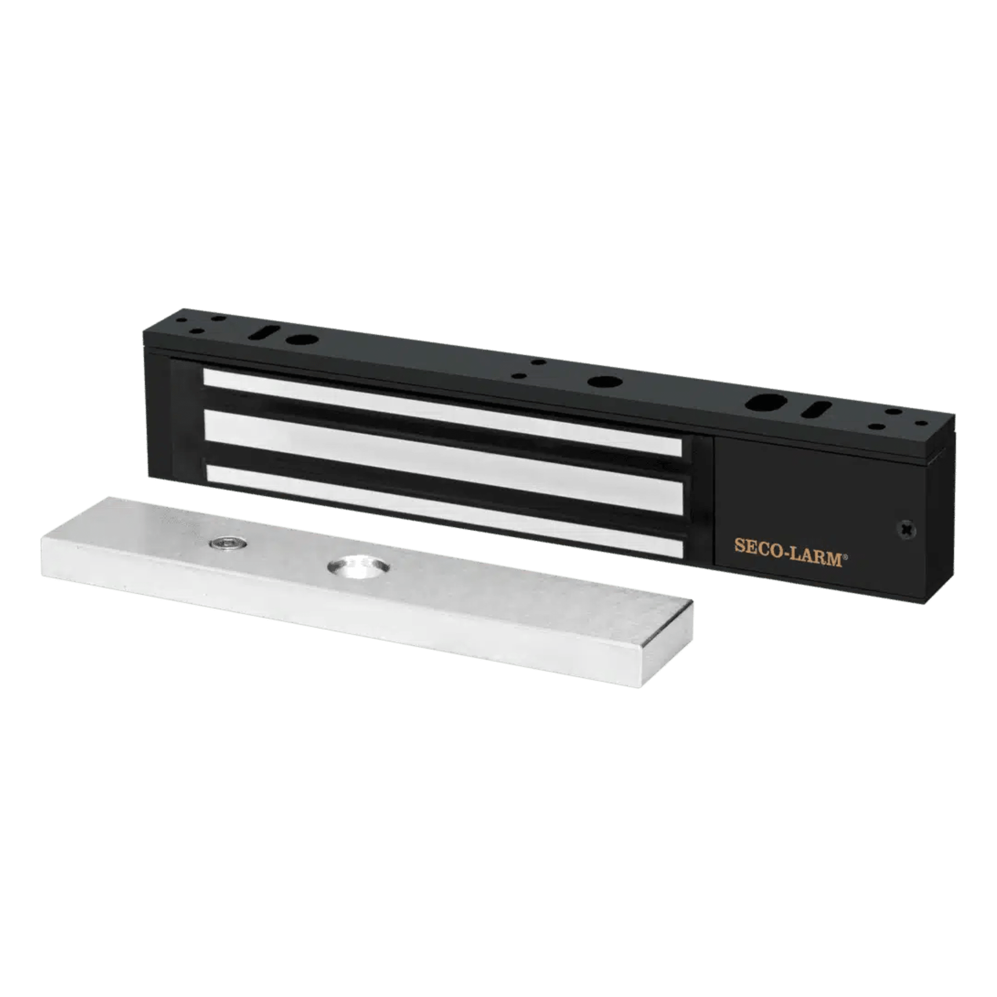 Chapa Magnética  600 Lbs / Led de Estatus / Color Negro /  Libre de Magnetismo Residual / Sensor de Adherencia / Diseño Elegante