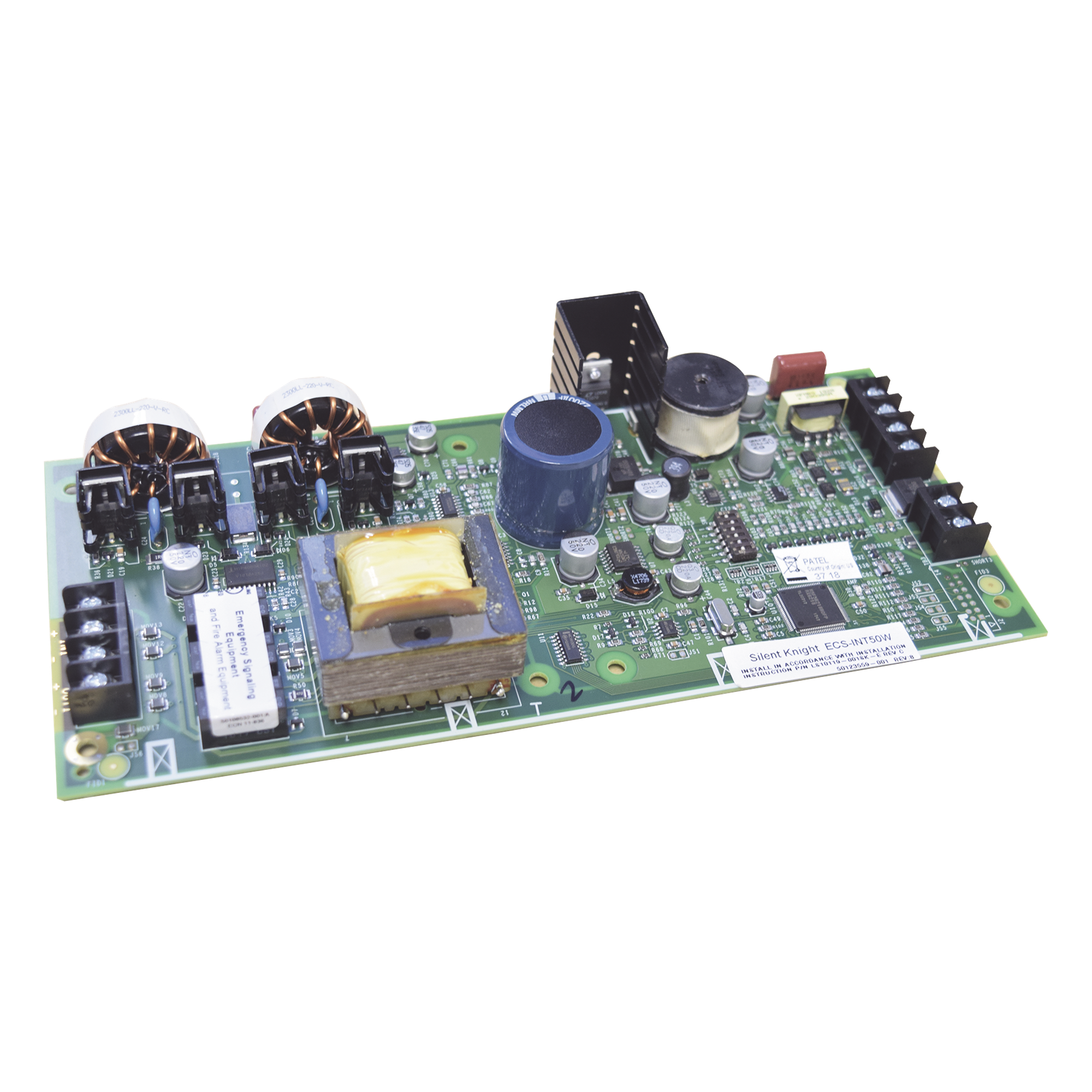 Amplificador interno direccionable de audio de 50 W para evacuación por voz, montaje en gabinete de panel Farenhyt ECS — HONEYWELL FARENHYT SERIES · SKU ECS-INT50W