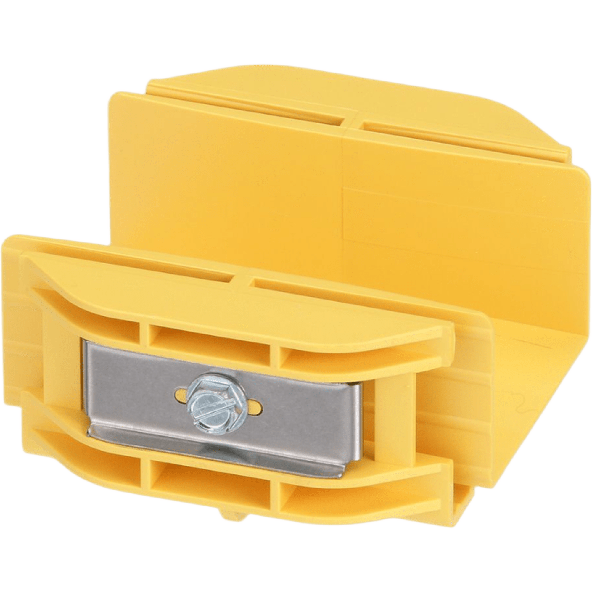 Union Recta "Cople", Para Canaleta FiberRunner™ 2X2, Color Amarillo