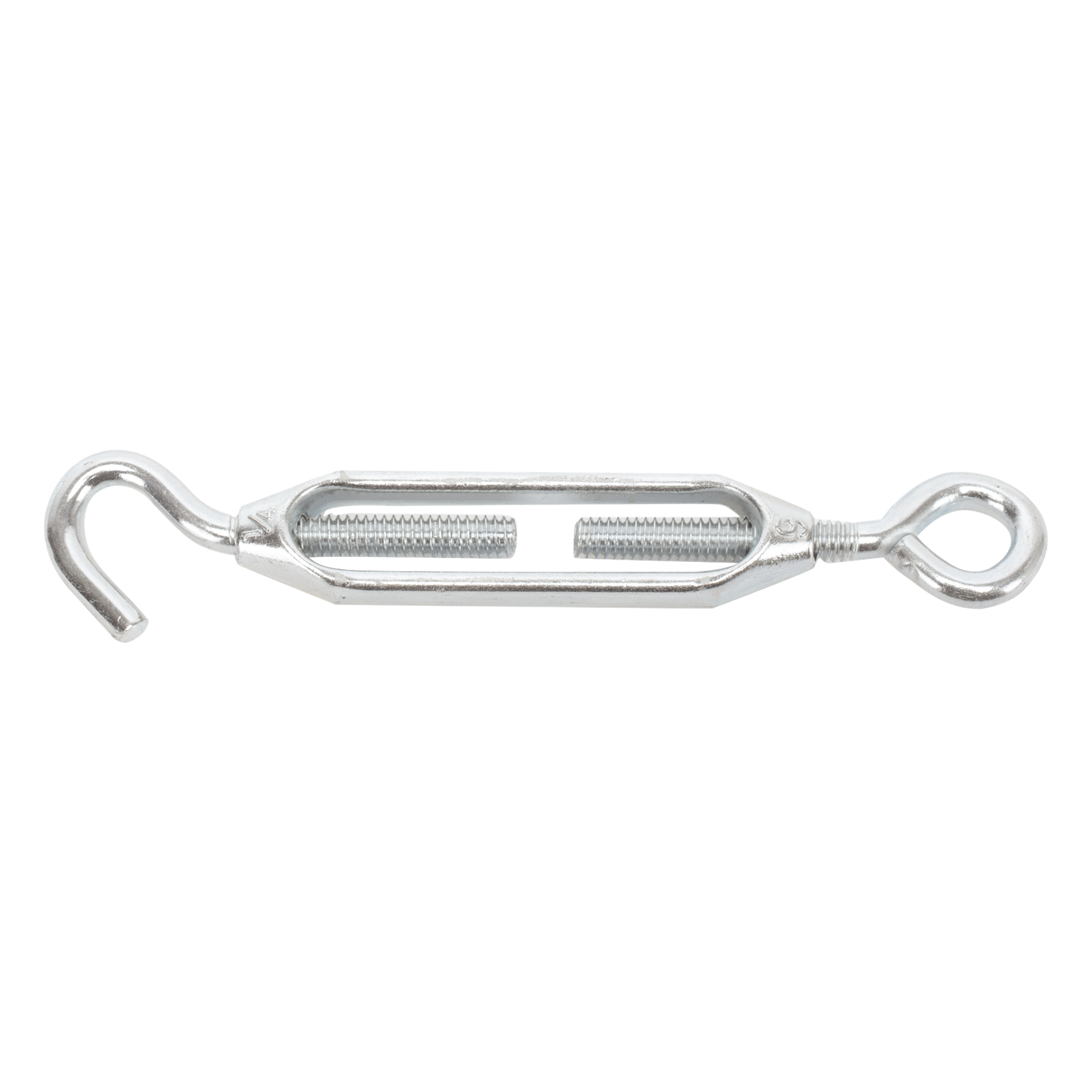 Tensor de 1/4 in. Fundido en aleación de zinc. Ojo-Gancho (Carga max: 150 kg) — SYSCOM TOWERS · SKU TENL1/4OGJ