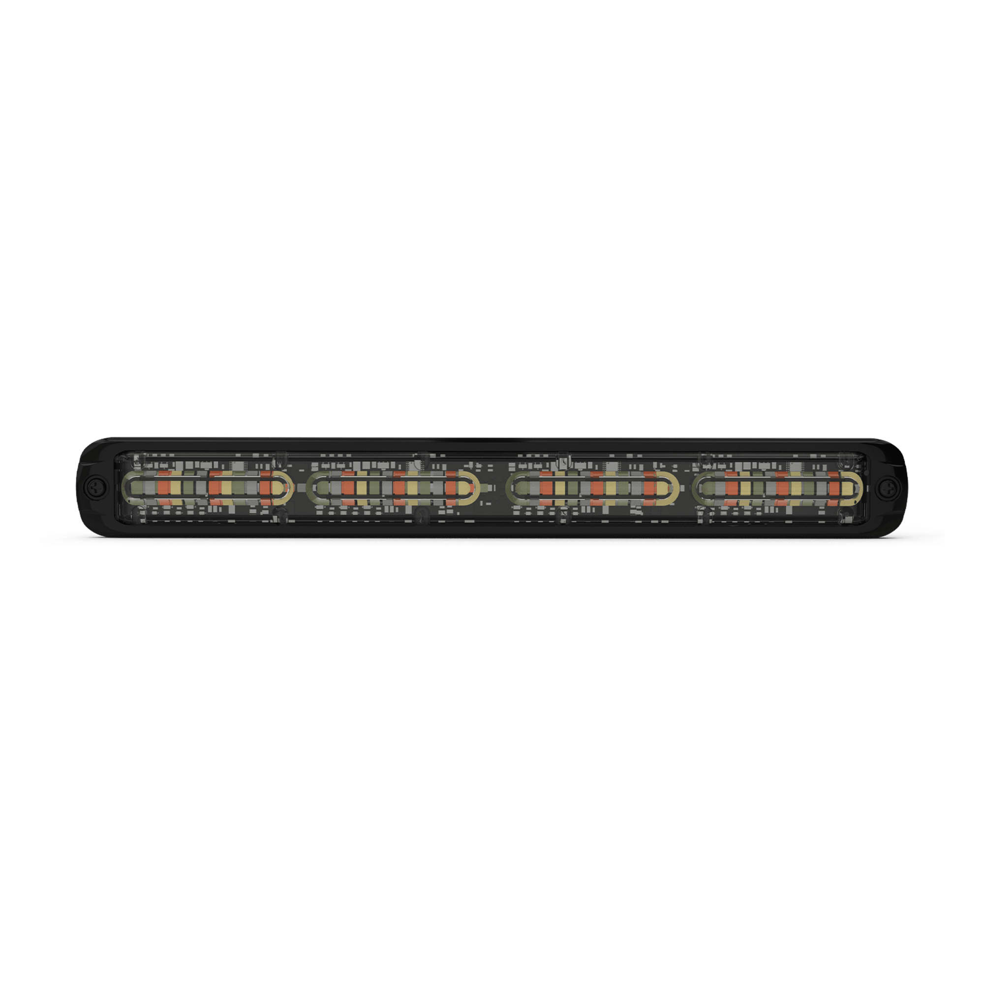 Luz auxiliar Giga Thin 11¨ Quadcolor Rojo/Azul/Ambar/Blanco 48 LED Con funcionalidad de director de tráfico — ECCO · SKU CD3804RBAW