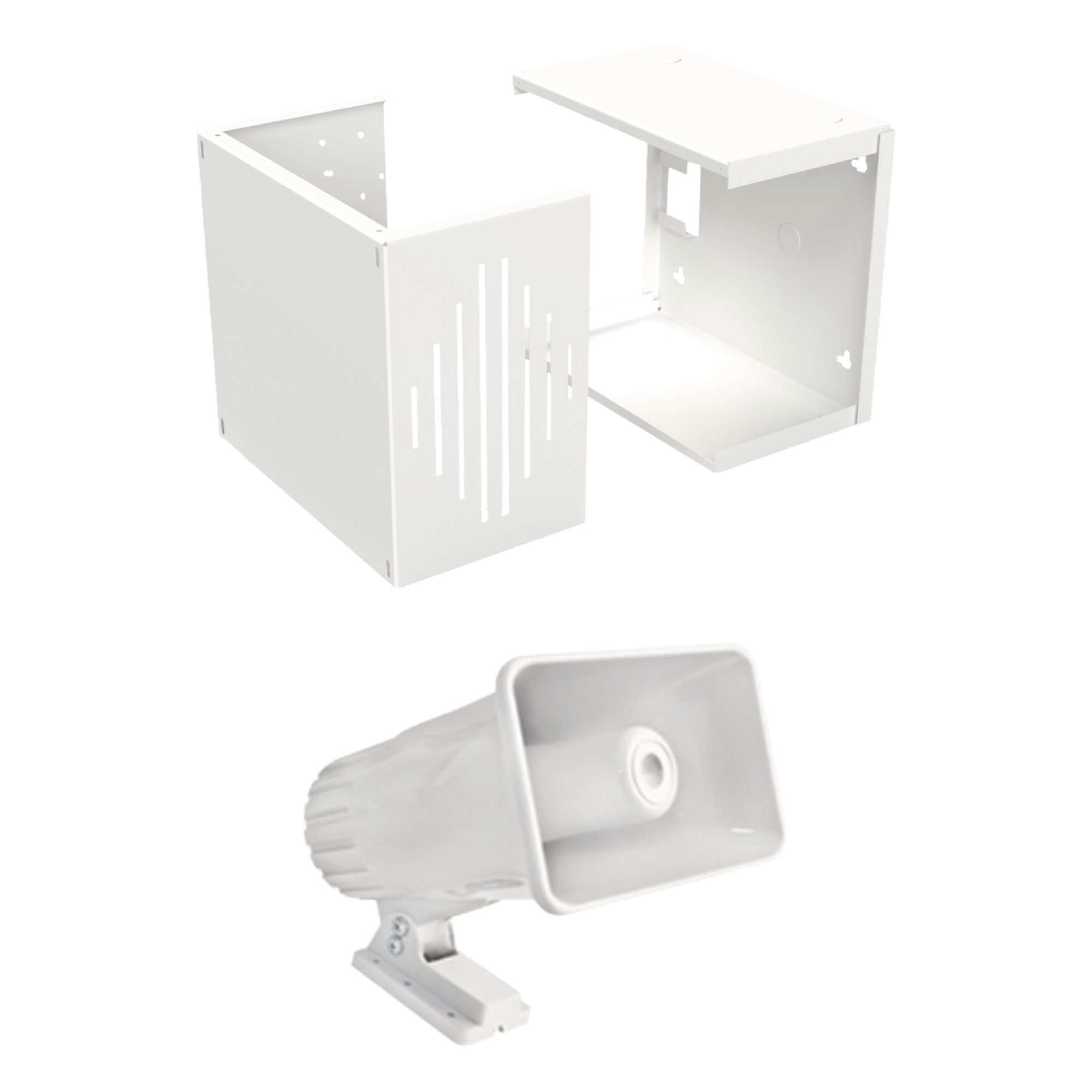 Sirena de 2 tonos 30 W/ Sonido 118 dB / Gabinete IMP30V3 Incluido — SFIRE · SKU SF581AGAB