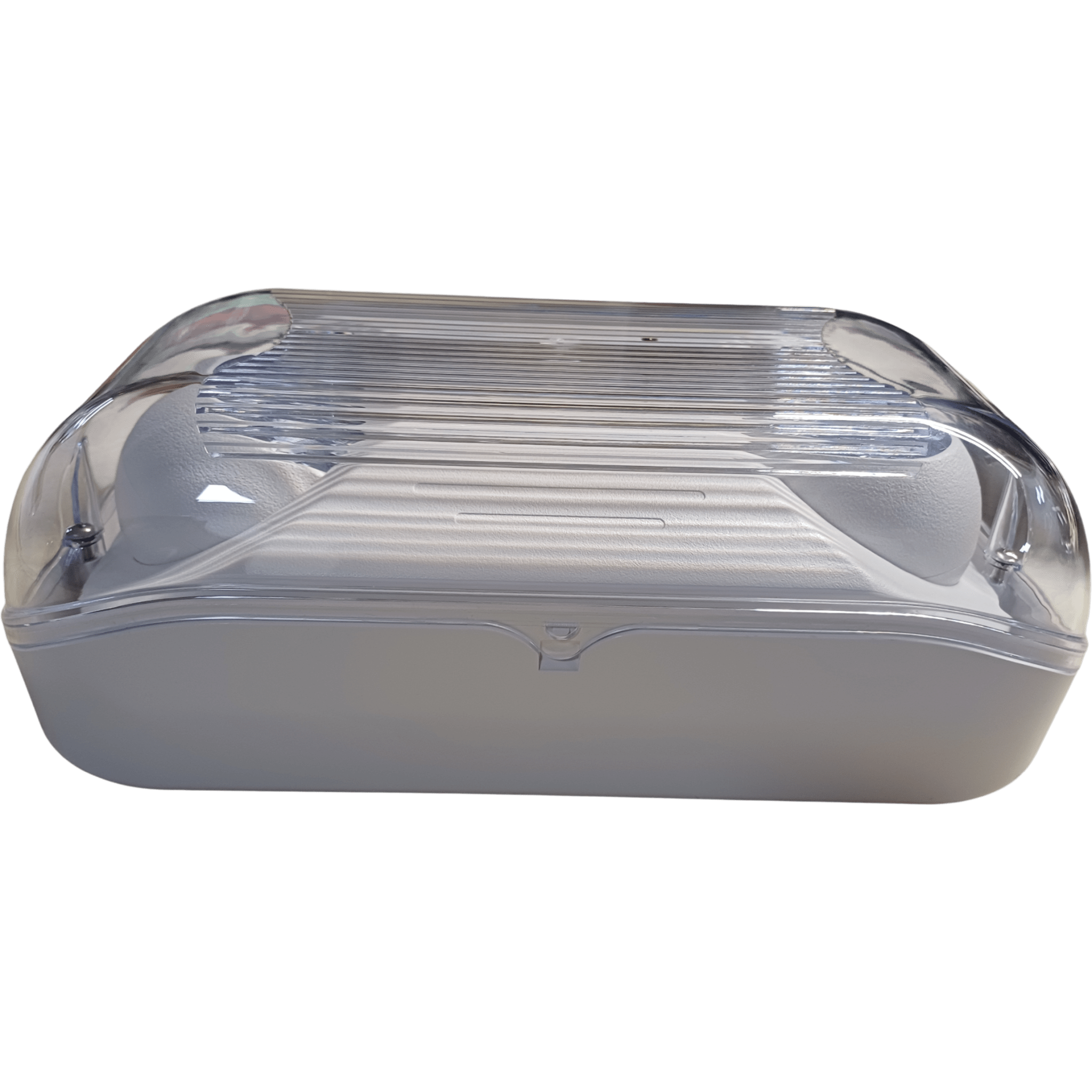 Luminaria de Emergencia LED / Impermeable NEMA 4X / 630 lm / Versión CL -20°C / Montaje Pared y Techo / 90 Min Autonomía / Entrada 120-277 VAC — SFIRE · SKU SF-WM8BW