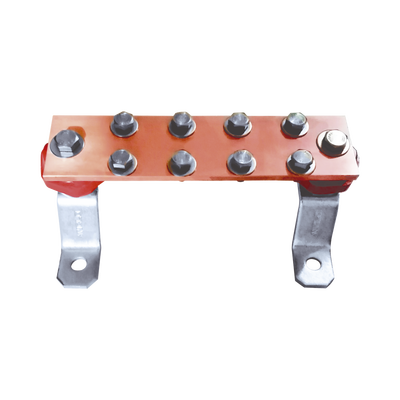 Barra Unión Muro 1000A / Cobre 100% / Montaje Incluido / Aisladores Rojos / EIA-TIA-BICSI / TMGB-TGB