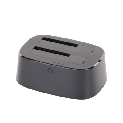 Base USB 3.0 para Disco Duro de Doble Bahía | Soporta Discos SATA de 2.5' & 3.5´ | Soporta discos de 12TB | Compatible con UASP, SATA 3.0 | Con adaptador de corriente 12V3A | Cable USB 1M | Alta Velocidad | Modo Clonación.