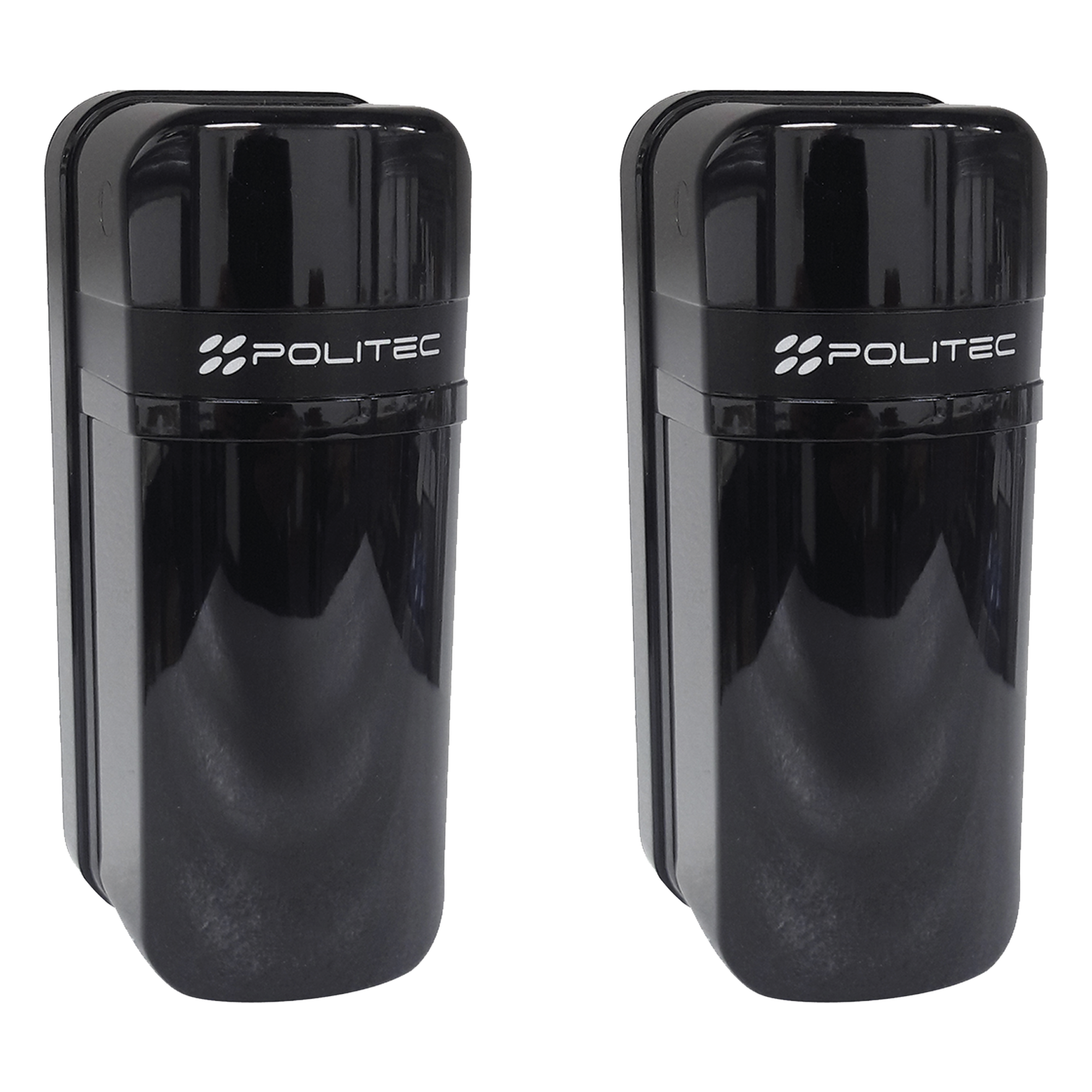 Detector Fotoeléctrico (A baterías) / 0 Falsas Alarmas / Alcance de 60m de Exterior y 350m en interior / Fácil Alineación / Compatible con cualquier panel de alarma — Politec · SKU ALESWS