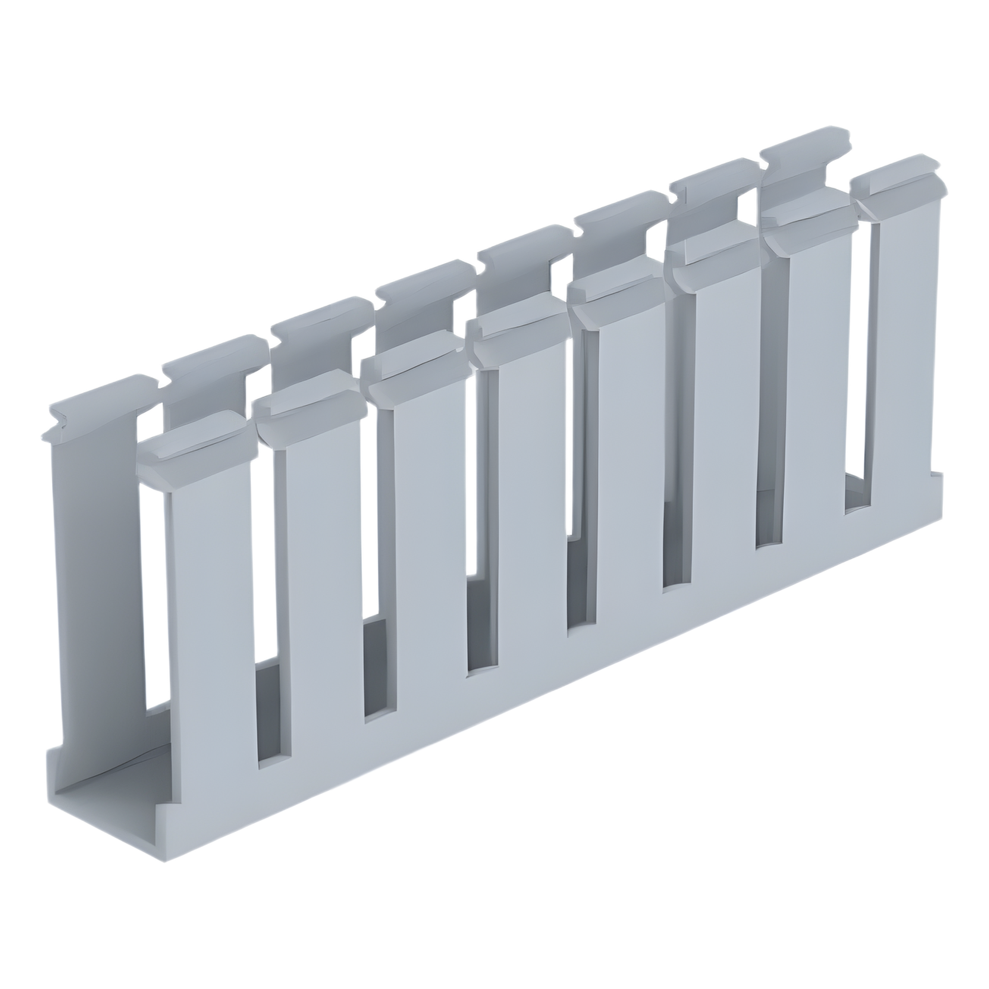 Canaleta Ranurada de PVC / 1.25 in Ancho / 3.12 in Alto / 1800 mm (5.9 ft) Largo / Tipo G / Gris — PANDUIT · SKU G1X1LG6