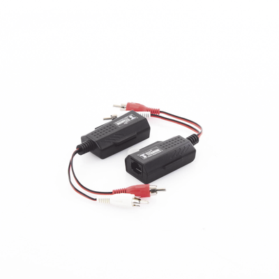 Balun Extensor de Audio Analogo Estereo RCA a RJ45 / Distancia 800 Metros (2625 Pies) / Cable CAT5-6 / Conector 100% Cobre / Protección TVS, Calidad Premium