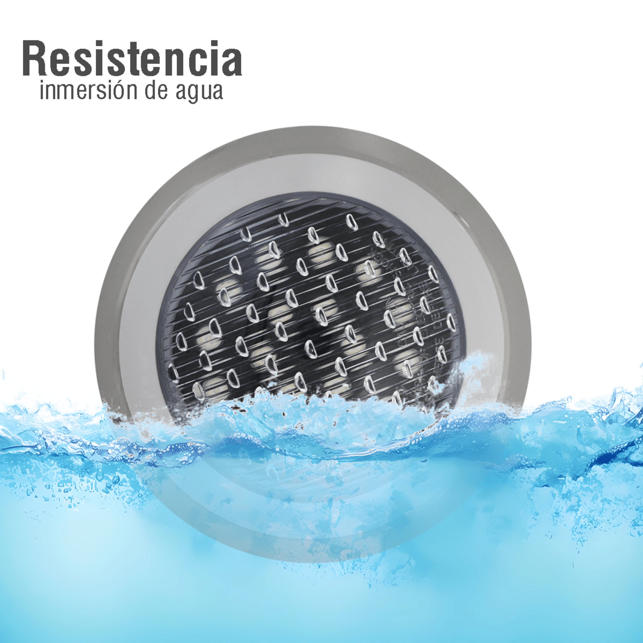 Luminario Sumergible RGB / 18W / 2340 lm / IP68 / Ø290mm x 62mm / Uso Exterior / Transformador JPY-50