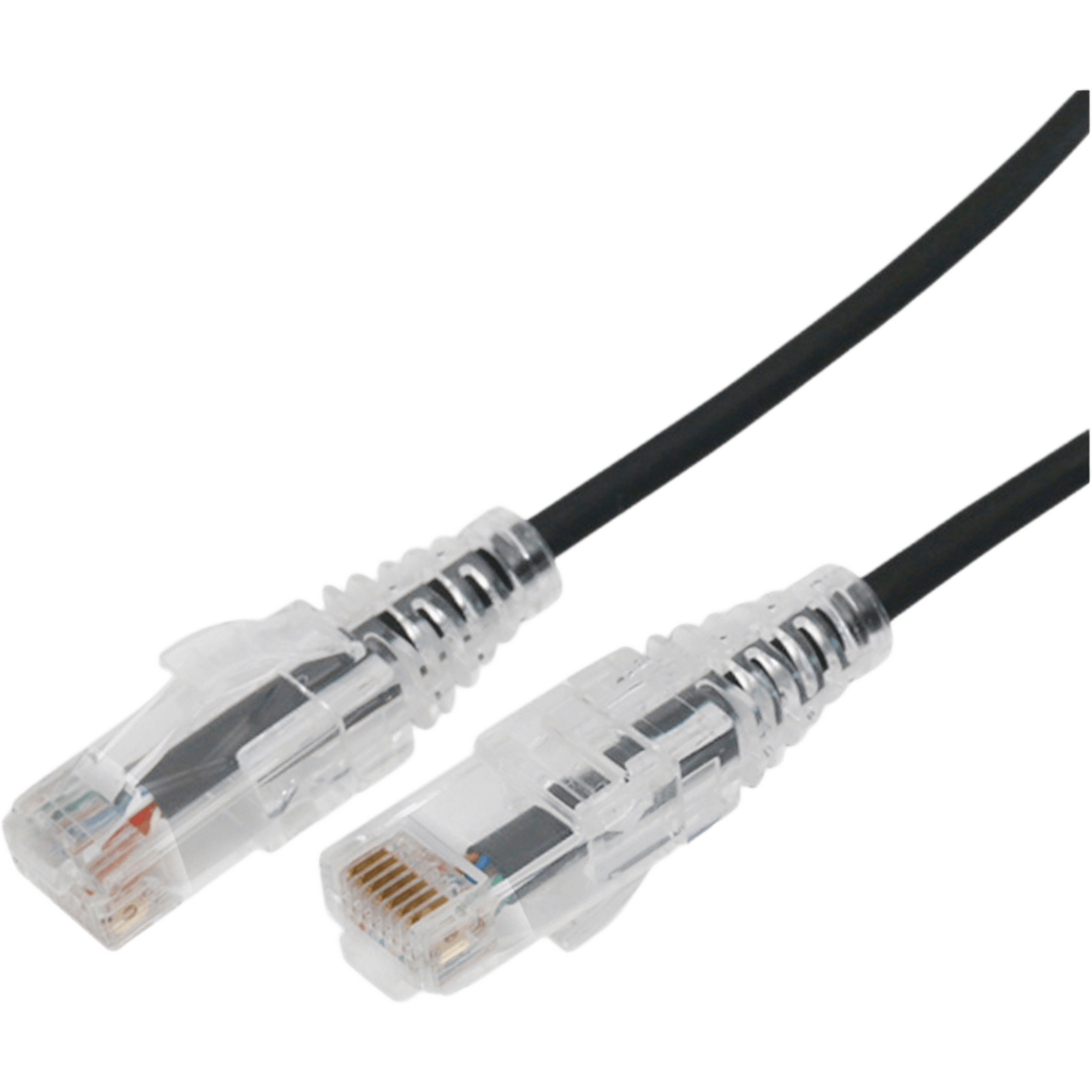 Cable de Parcheo Slim UTP Cat6A - 7 Metros (22.97 Pies) Negro, Diámetro Reducido (28 AWG)