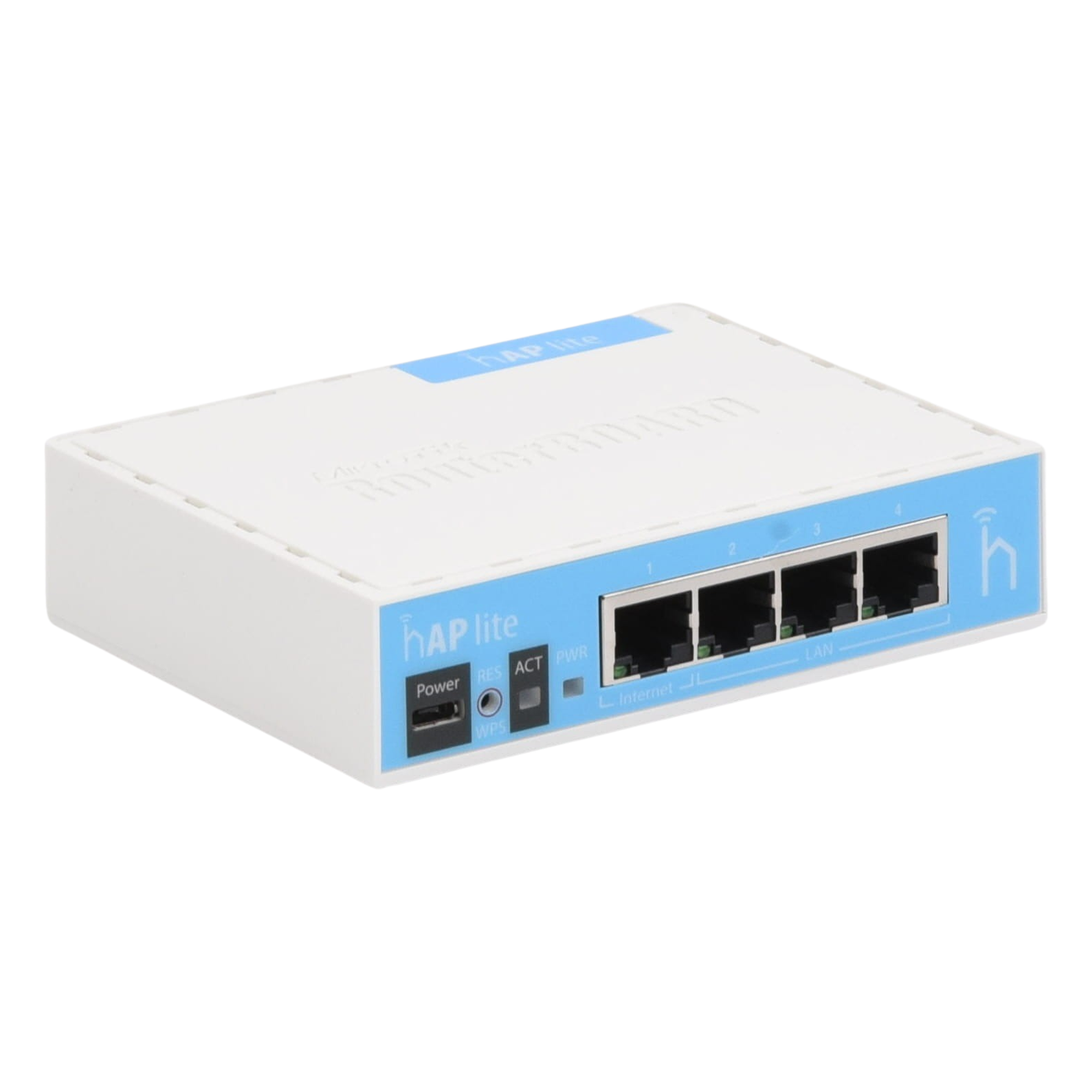 (hAP Lite) 4 Puertos Fast Ethernet y Wi-Fi 2.4 GHz 802.11 b/g/n