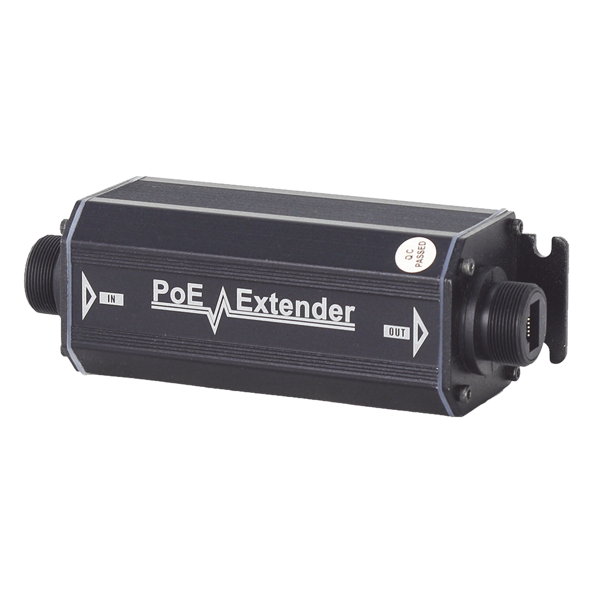 Extensor PoE Gigabit / 200 m (656.2 ft) / 60 W / IP66 / 1 Puerto Entrada / 1 Puerto Salida / Sin Alimentación Adicional — EPCOM POWERLINE · SKU TT-2001EX-POE