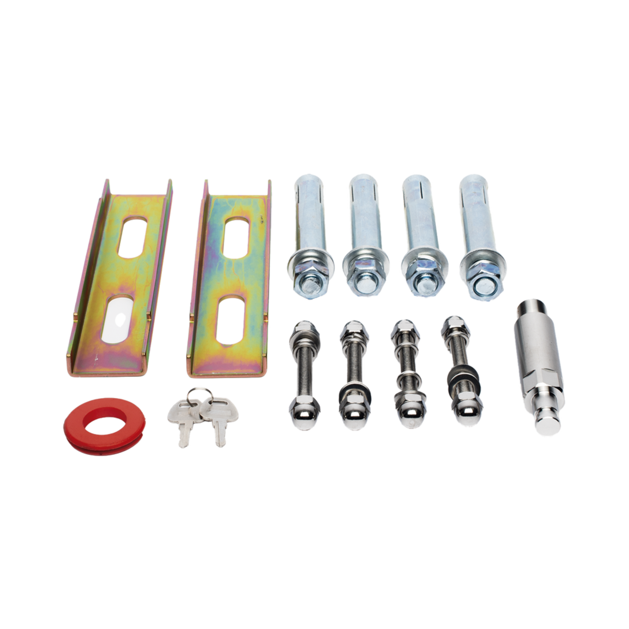 Kit COMPLETO Barrera Izquierda XBF Con Corona LED / Brazo Iluminado de 3M / Incluye Sensor de Masa, Transformador, Lazo Magnético, Ancla, Fotoceldas y 2 Controles Inalámbricos