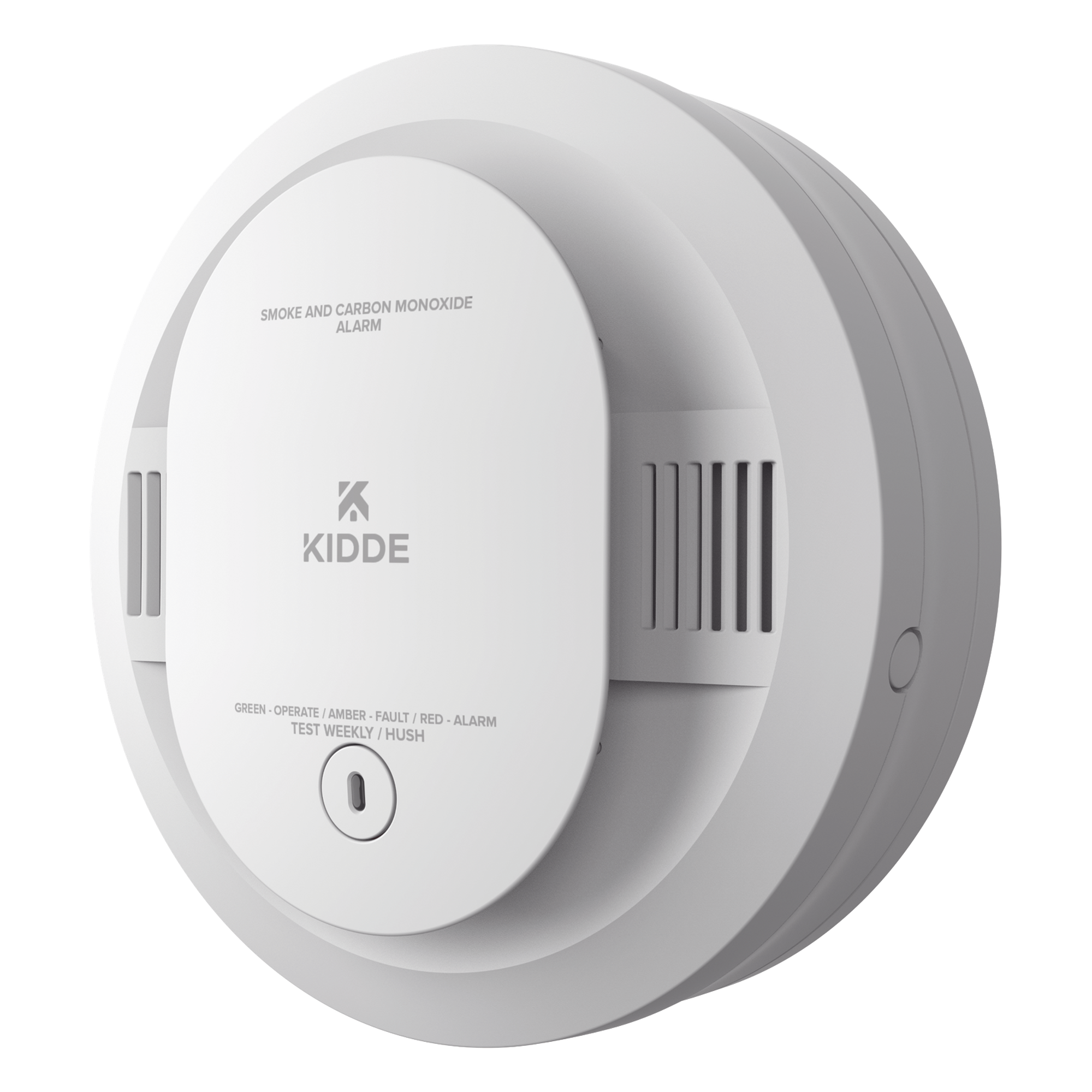 Alarma combinada de humo y monóxido de carbono a baterías, sensor fotoeléctrico y electroquímico, para vivienda — KIDDE · SKU 30CUDR-1