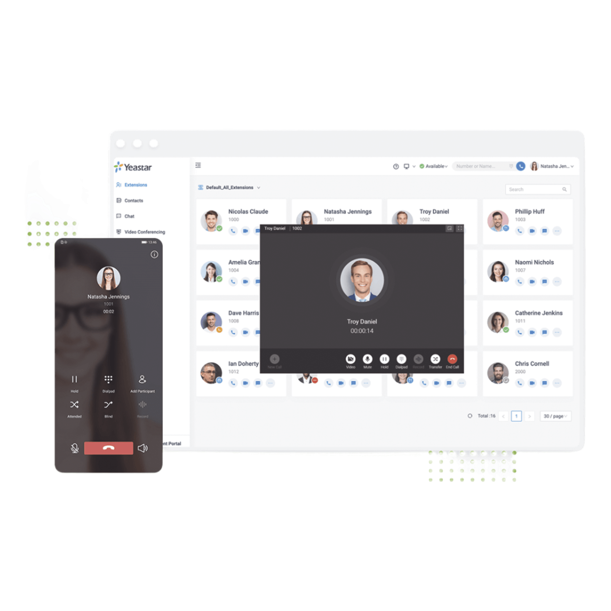 Extensión anual de usuario para conmutador en nube Yeastar Enterprise Edition — YEASTAR · SKU YCM-CLOUDEP-EXT