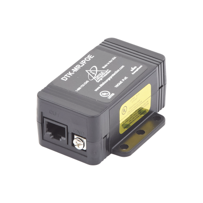 Protector PoE / RJ45 Hembra / 10 GbE / PoE y HiPoE / Cámaras IP y WAP