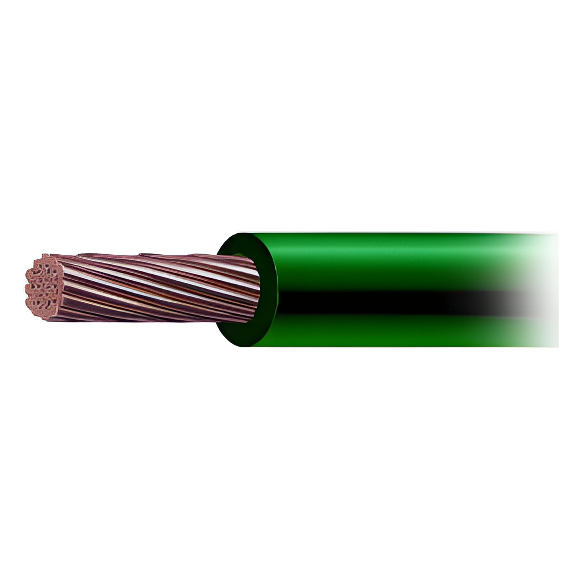 Cable THW-LS / Calibre 6 AWG / 19 Hilos / Color Verde / Venta por Metro — INDIANA · SKU SLY-291-GRN