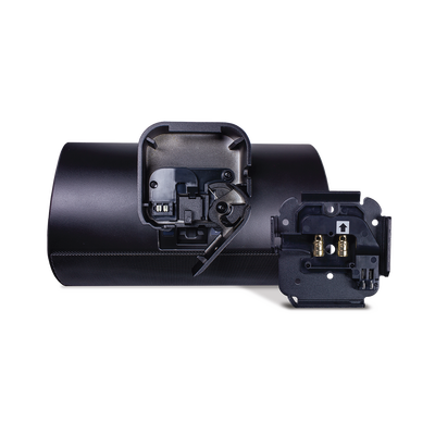 Altavoz Exterior | 2 Vías | Controlador de 6,5" | Tweeter de 1" | Radiador que Mejora los Graves | Tecnología de Montaje de Bloqueo Rápido | 120 W | 8Ω | Negro