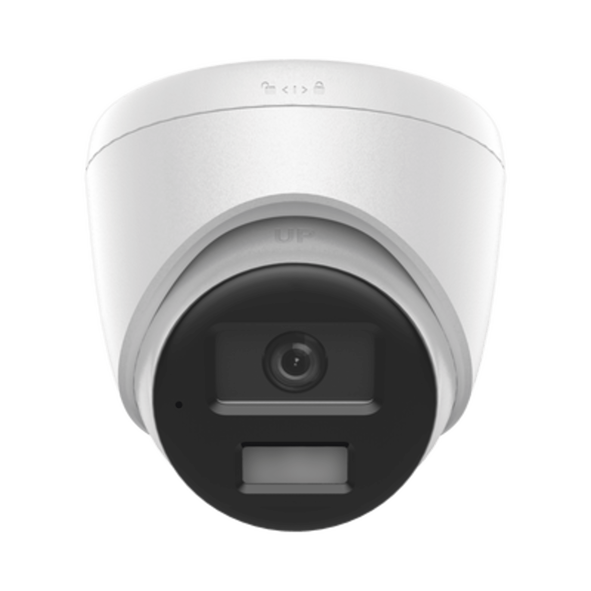 [Dual Light] Turret IP 4 Megapixel / Lente 2.8 mm / 20 mts IR + 20 mts Luz Blanca / Micrófono Integrado / ACUSENSE Lite / Exterior IP67 / PoE / dWDR / H.265+ / ONVIF