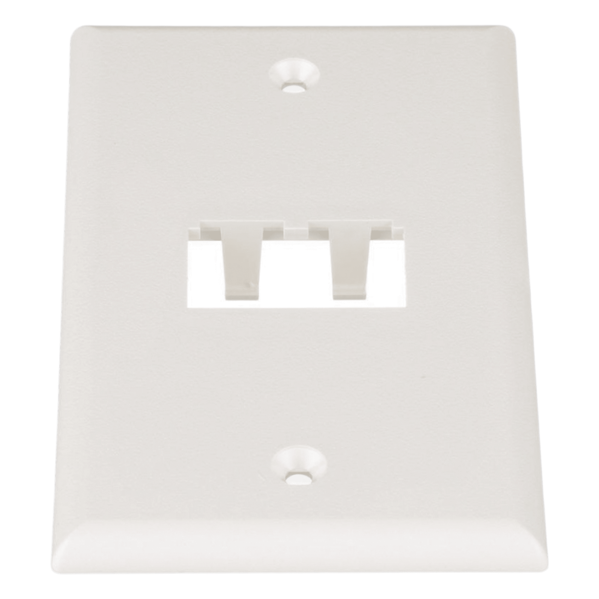 Placa de Pared Vertical Clásica, Salida Para 2 Puertos Mini-Com, Color Blanco Mate — PANDUIT · SKU CFP2IW