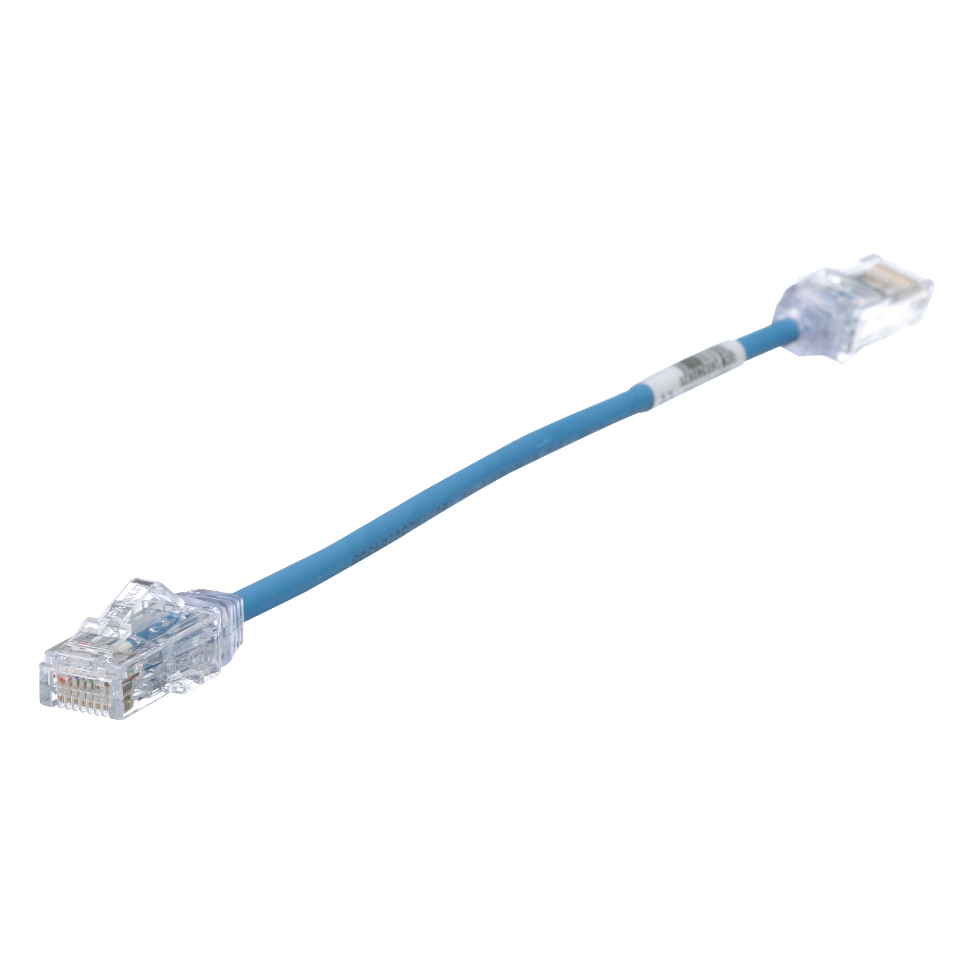 Cable de Parcheo TX6, UTP Cat6, Diámetro Reducido (28AWG), Color Azul, 20.2 cm (8 Pulgadas) — PANDUIT · SKU UTP28SP8INBU