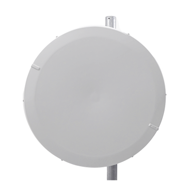 Antena Direccional de Alto Rendimiento/ Parábola profunda para mayor aislamiento al ruido / 29 dBi / 4.9 - 6.4 GHz / Conector de guía de onda para radios B5x y C5x / Fácil Montaje y Soporte de acero inoxidable / Radomo Incluido